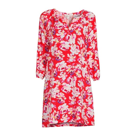 The Pioneer Woman Womens Red Floral Print Dress Size XXL 3-4 Sleeve - Picture 12 of 15